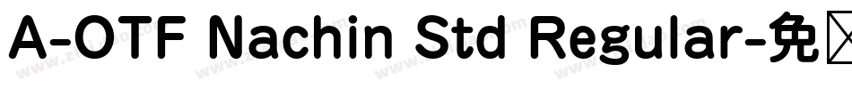 A-OTF Nachin Std Regular字体转换